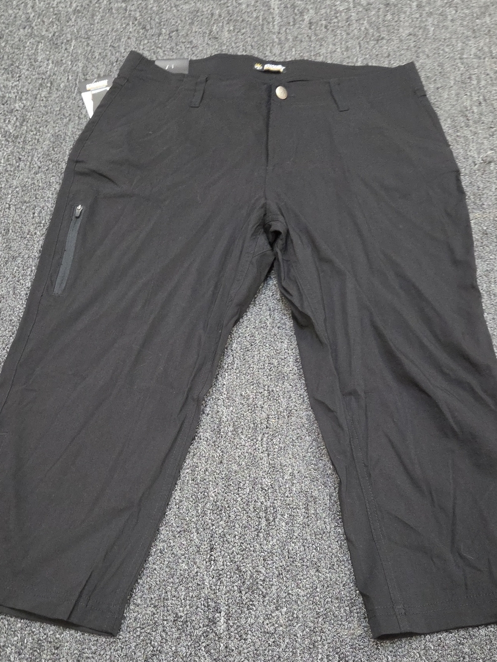 (#4) Khombu Black Cargo Zip-Pocket Pants